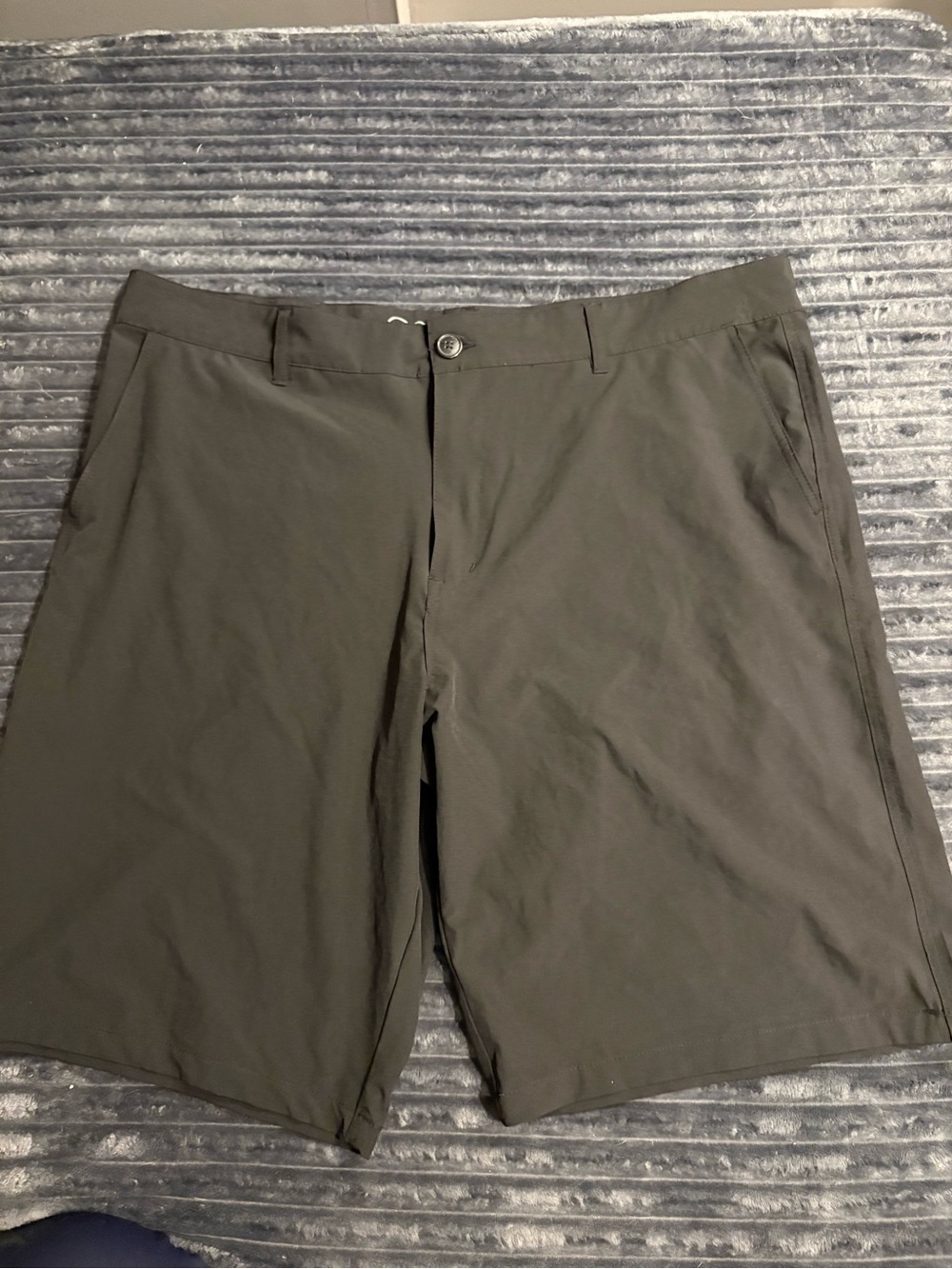 OP Black Flat-Front Performance Shorts